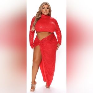 Fashion nova Sz 3x Red